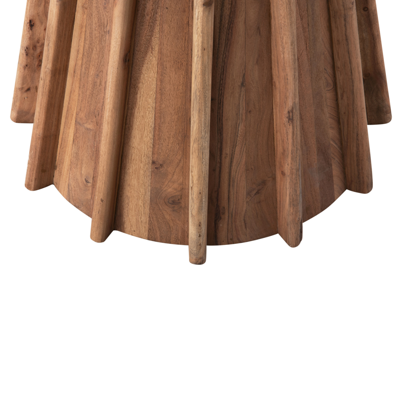 DINING TABLE ROUND DRAXX HM9687 SOLID ACACIA WOOD-BLACK MARBLE TOP Φ120x76Hcm. [9]