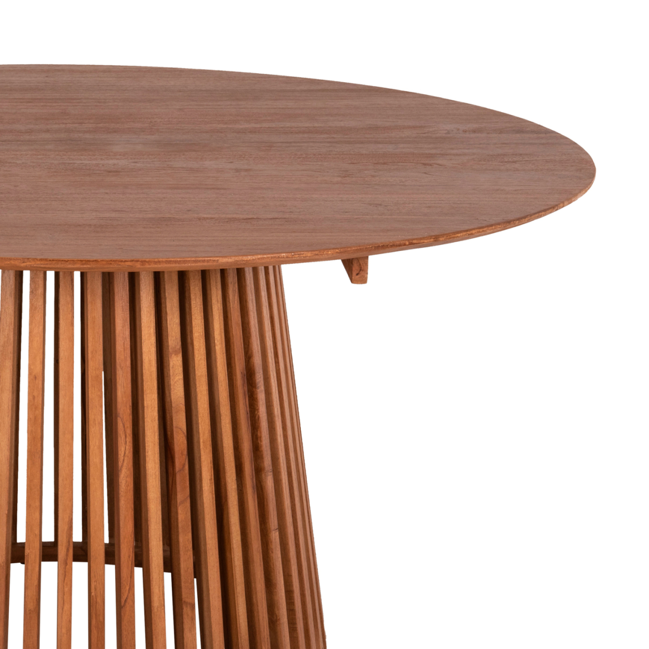 DINING TABLE ROUND FRANTZ ΗΜ9457.11 SOLID MINDI WOOD IN NATURAL Φ150x75Hcm. [3]