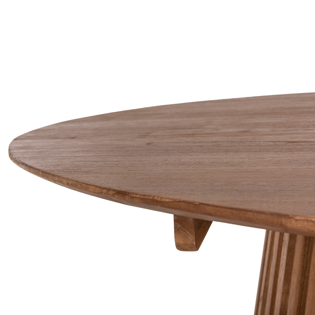 DINING TABLE ROUND FRANTZ ΗΜ9457.11 SOLID MINDI WOOD IN NATURAL Φ150x75Hcm. [6]