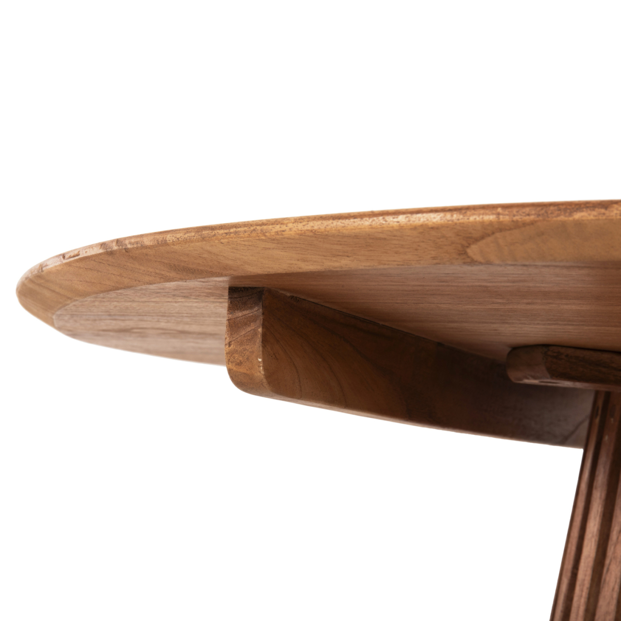 DINING TABLE ROUND FRANTZ HM9388.11 SOLID MINDI WOOD IN NATURAL Φ120X76,5Hcm. [6]