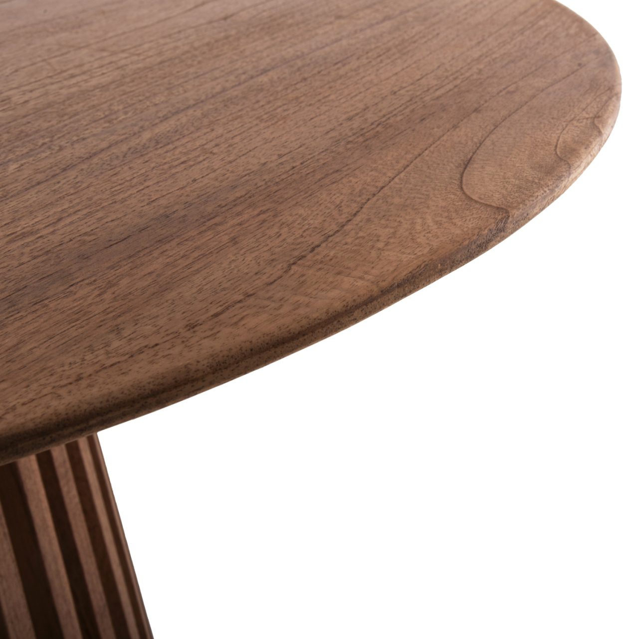 DINING TABLE ROUND FRANTZ HM9388.11 SOLID MINDI WOOD IN NATURAL Φ120X76,5Hcm. [4]