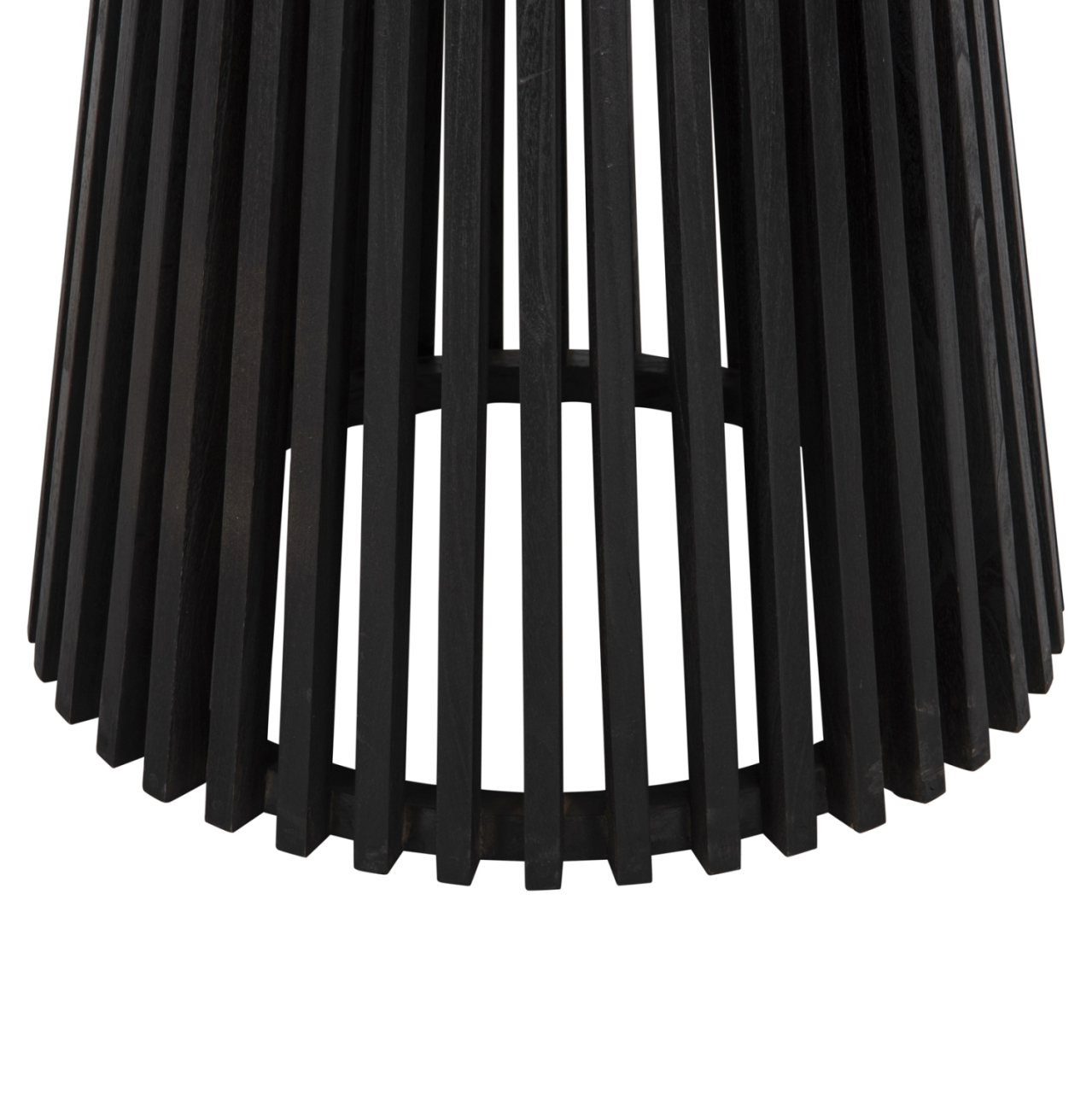 DINING TABLE ROUND FRANTZ HM9388.12 SOLID MINDI WOOD IN BLACK Φ120X76,5Hcm. [6]