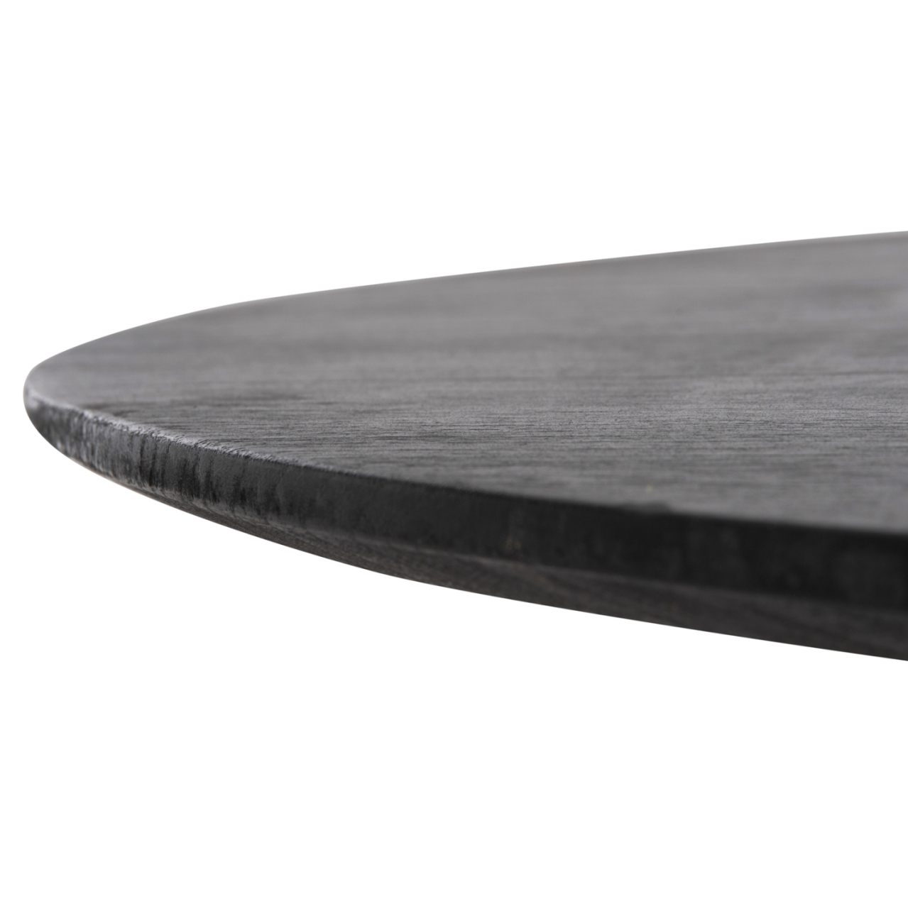 DINING TABLE ROUND FRANTZ HM9388.12 SOLID MINDI WOOD IN BLACK Φ120X76,5Hcm. [3]