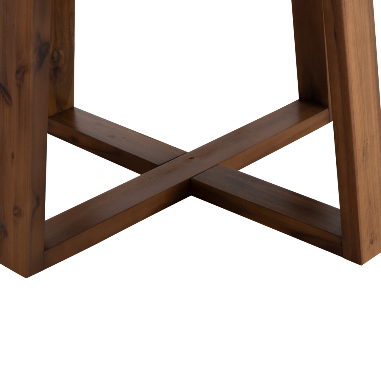 DINING TABLE ROUND MAEVE HM6574.01 GREY FIBER CEMENT--ACACIA WOOD Φ130x74Hcm. [8]
