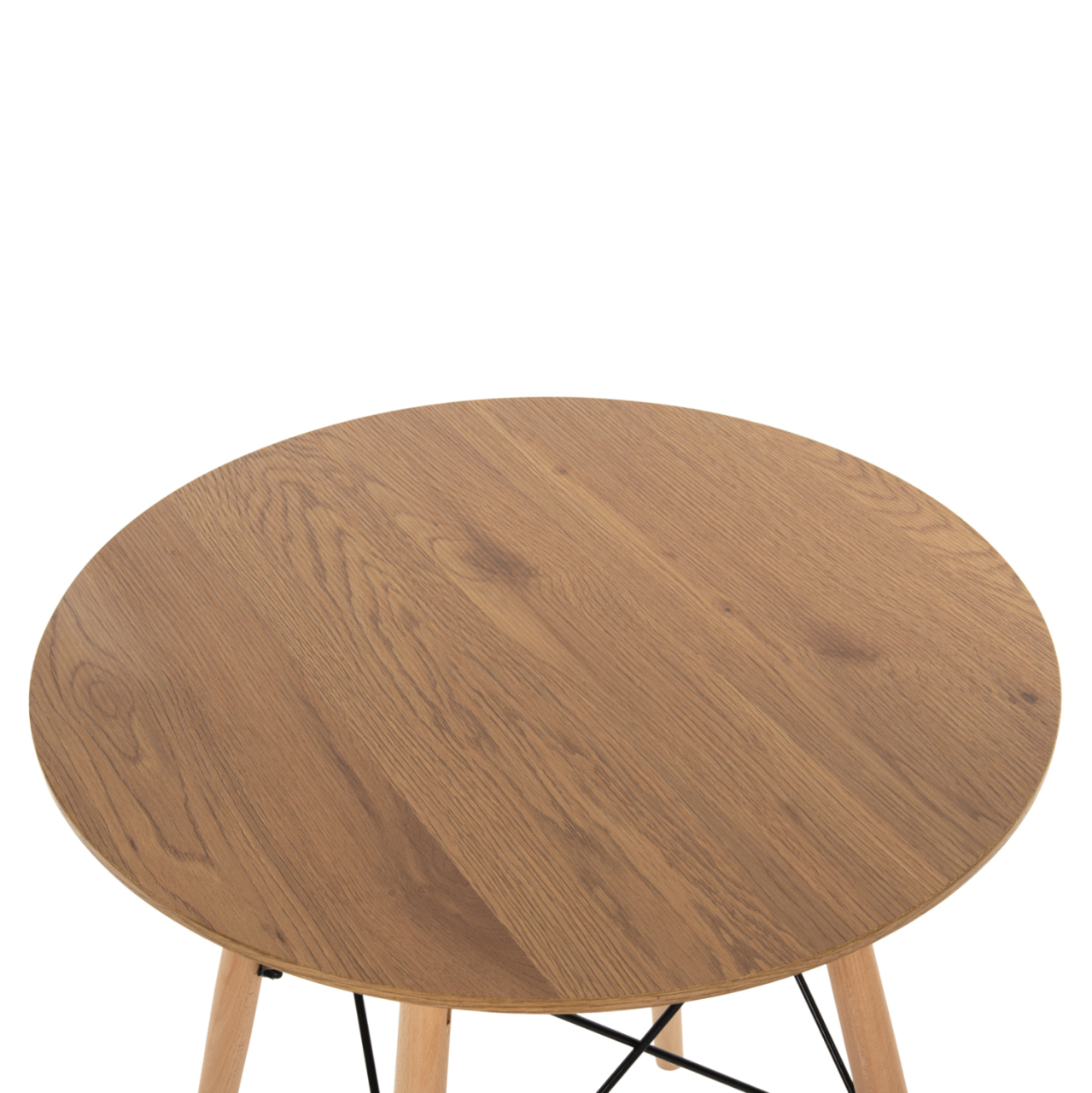 DINING TABLE ROUND MINIMAL ΗΜ0060.04 MDF IN NATURAL COLOR-BEECH WOOD LEGS IN NATURAL COLOR Φ60Χ76Hcm. [5]