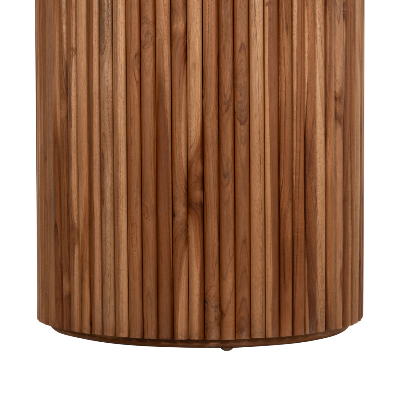 DINING TABLE ROUND RODER HM9896 TEAK WOOD- 3cm thick top- Φ130x79.5Hcm. [10]
