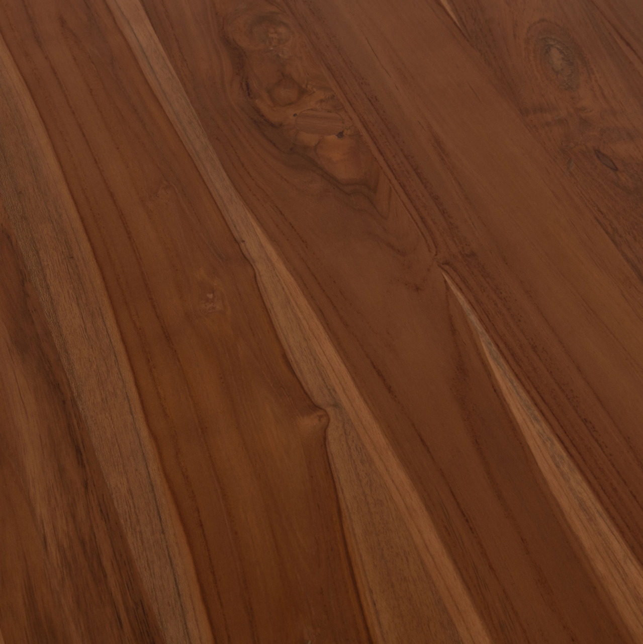 DINING TABLE ROUND RODER HM9896 TEAK WOOD- 3cm thick top- Φ130x79.5Hcm. [9]