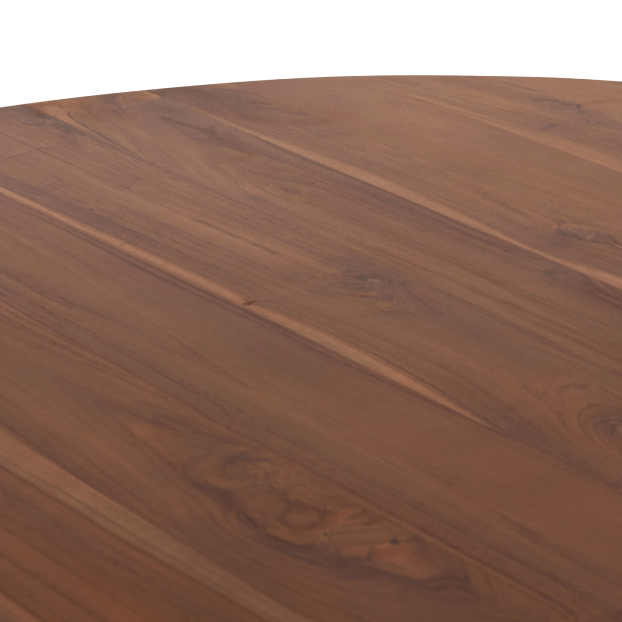 DINING TABLE ROUND RODER HM9896 TEAK WOOD- 3cm thick top- Φ130x79.5Hcm. [6]