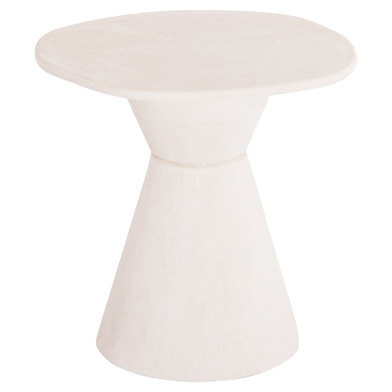DINING TABLE ROUND SERIES SANTORINI HM18055 MDF IN OFF-WHITE COLOR Φ77x76Hcm. [3]