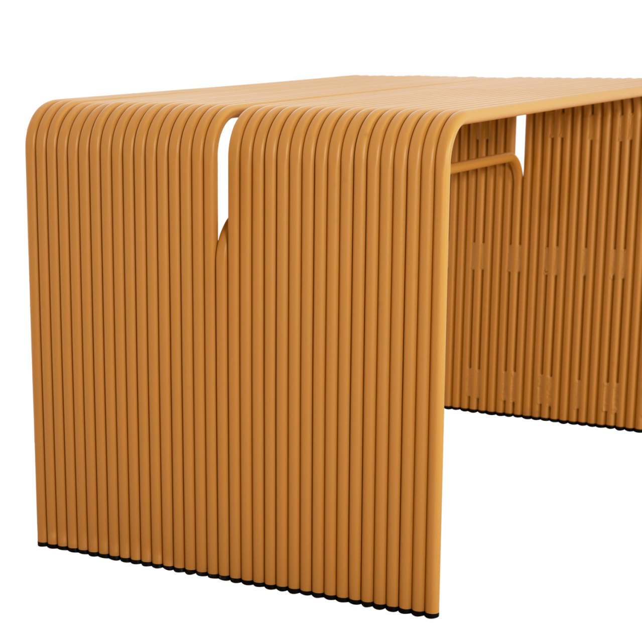 DINING TABLE SERIES INTREPID HM6330.07 ALUMINUM IN MUSTARD YELLOW 120x70x70.5Hcm. [9]