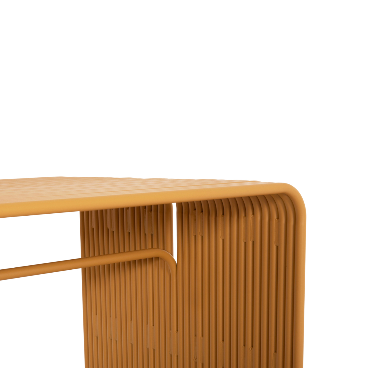 DINING TABLE SERIES INTREPID HM6330.07 ALUMINUM IN MUSTARD YELLOW 120x70x70.5Hcm. [8]