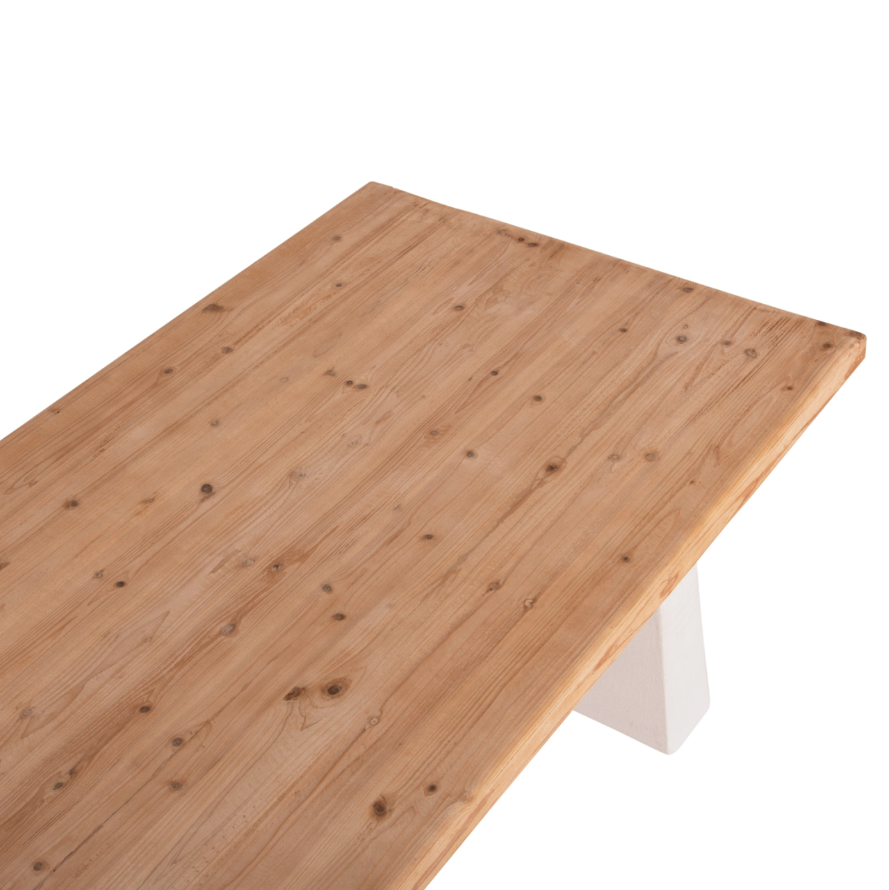 DINING TABLE SERIES SANTORINI HM18042 FIR WOOD TABLETOP-MDF LEGS IN OFF WHITE 180x90x75Hcm. [5]