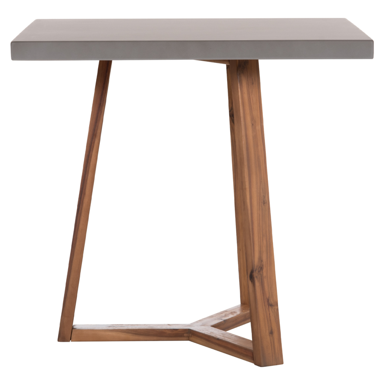 DINING TABLE SQUARE PRIVO HM6602.01 GREY FIBER CEMENT--ACACIA WOOD 80x80x76Hcm. [6]