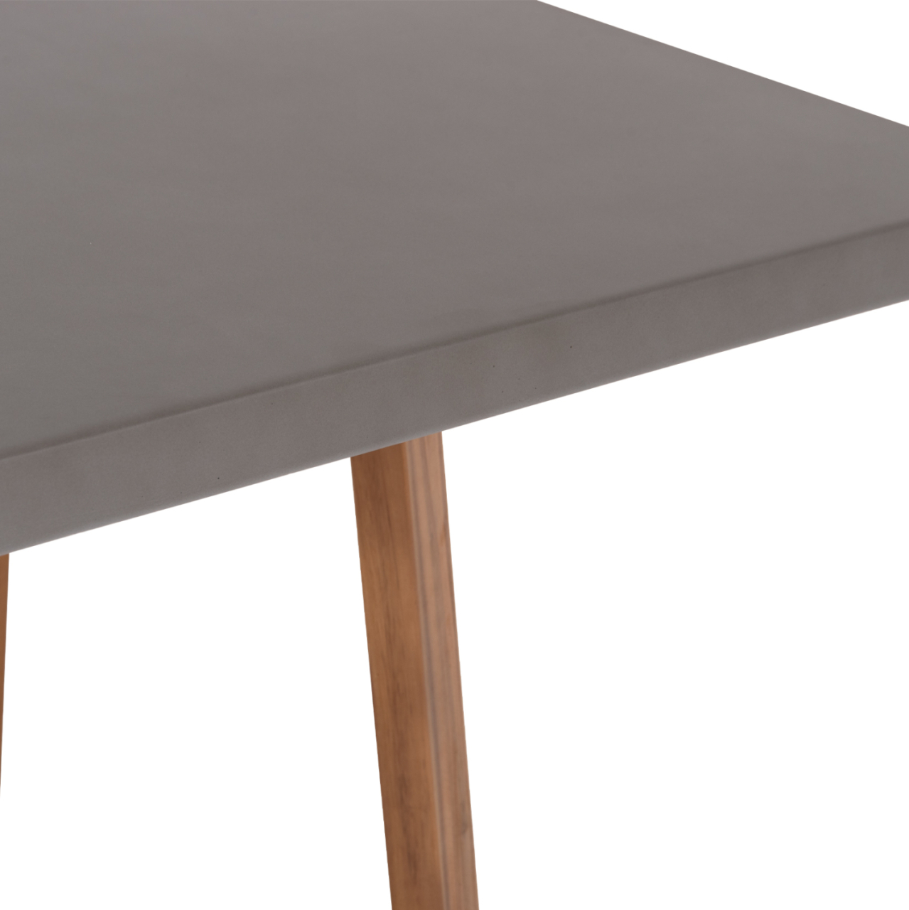 DINING TABLE SQUARE PRIVO HM6602.01 GREY FIBER CEMENT--ACACIA WOOD 80x80x76Hcm. [8]