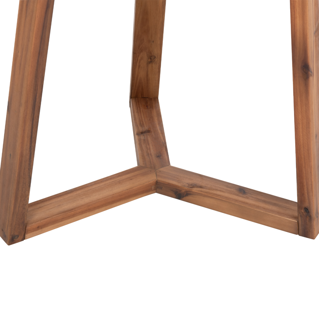 DINING TABLE SQUARE PRIVO HM6602.02 BEIGE FIBER CEMENT--ACACIA WOOD 80x80x76Hcm. [9]