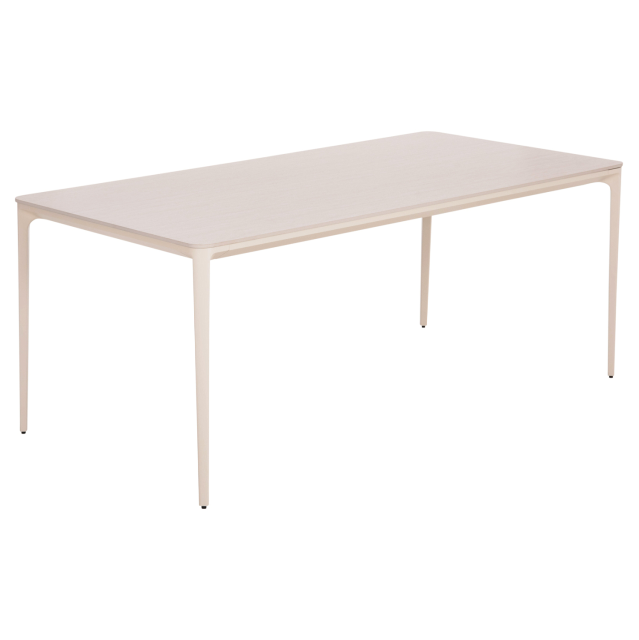 DINING TABLE STAD HM6557.02 BEIGE ALUMINUM FRAME--WHITE SINTERED STONE 180x90x74Hcm. [4]