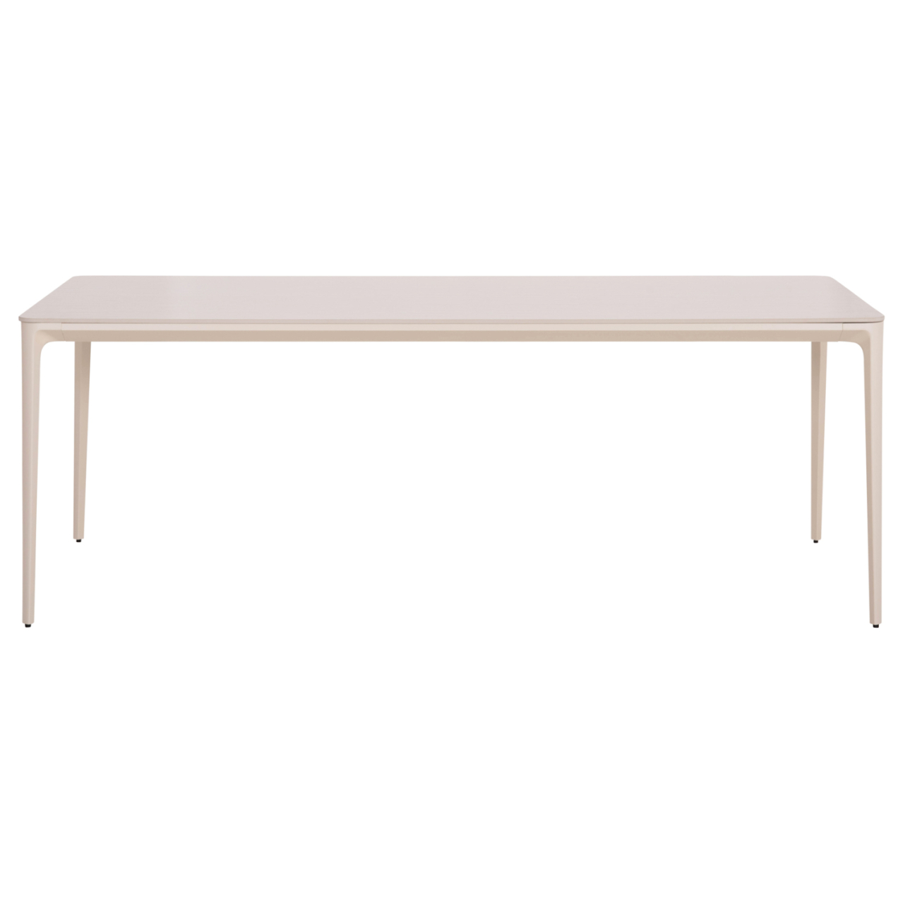 DINING TABLE STAD HM6558.02 BEIGE ALUMINUM FRAME--WHITE SINTERED STONE 220x100x74Hcm. [3]