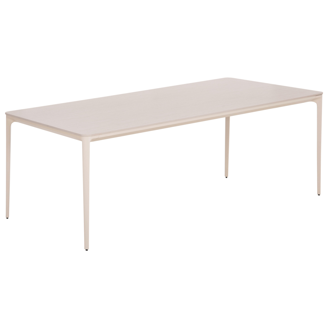 DINING TABLE STAD HM6558.02 BEIGE ALUMINUM FRAME--WHITE SINTERED STONE 220x100x74Hcm. [4]