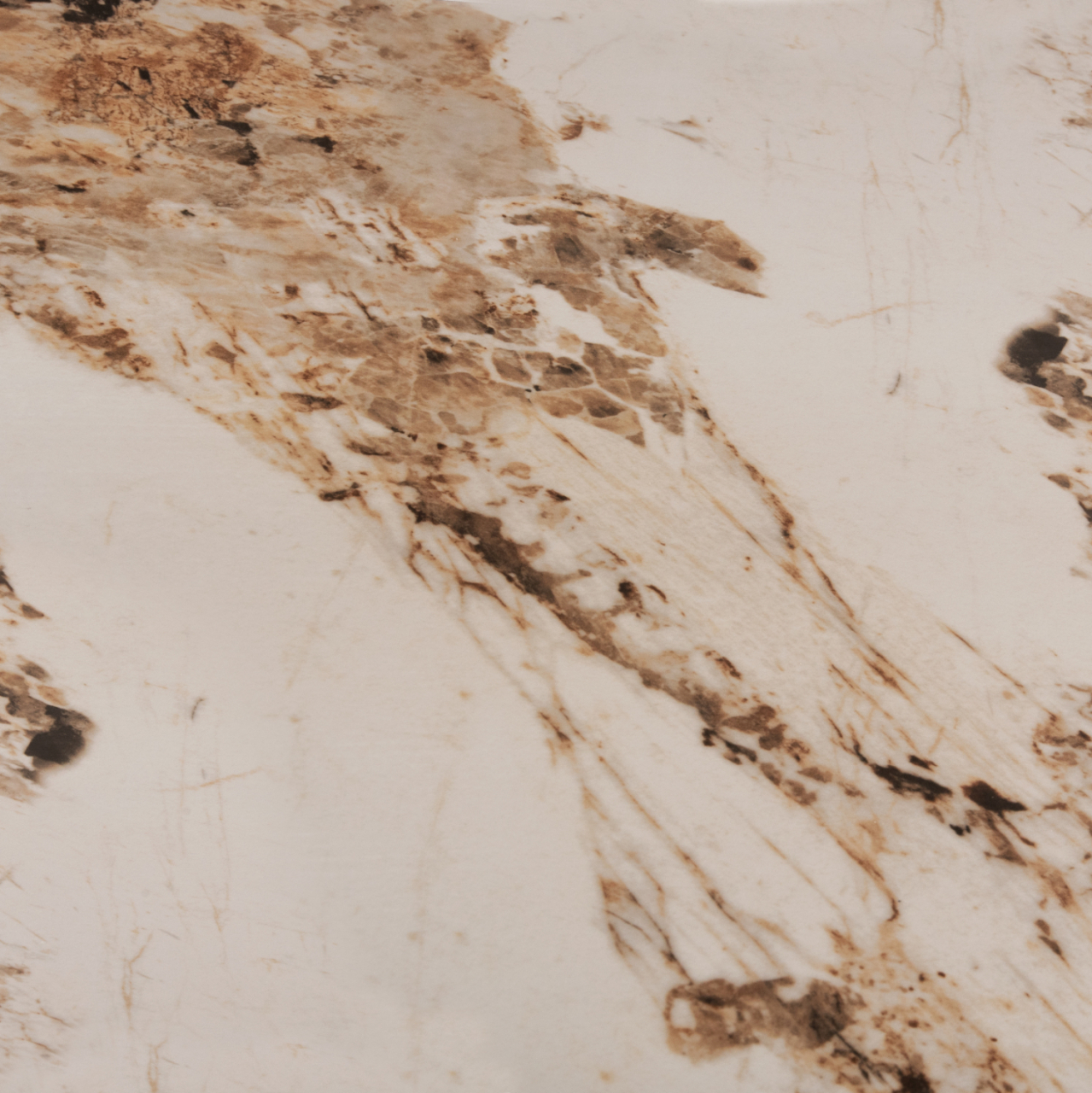 DINING TABLE TOM HM8588.03 SINTERED STONE-GLOSSY BROWN-WHITE MARBLE 160x90x76Hcm. [6]
