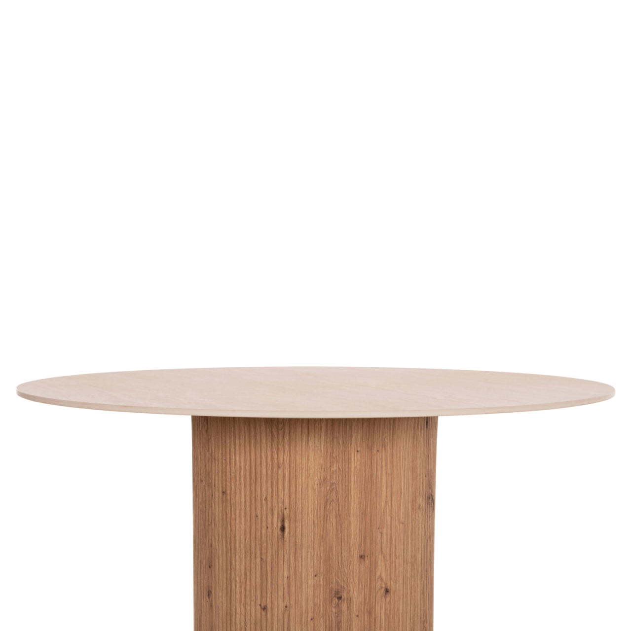 DINING TABLE TWIL HM18324 CERAMIC TOP IN TRAVERTINE STONE LOOK--MDF BASE Φ120x76Hcm. [4]