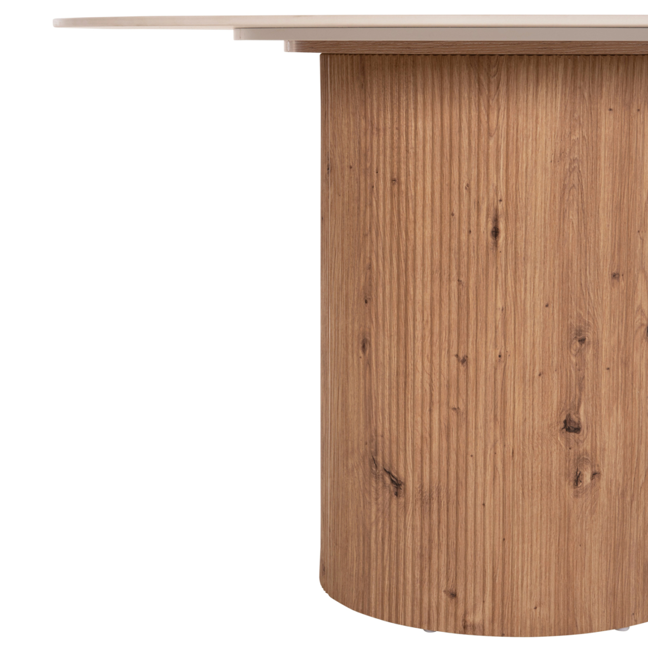 DINING TABLE TWIL HM18324 CERAMIC TOP IN TRAVERTINE STONE LOOK--MDF BASE Φ120x76Hcm. [6]