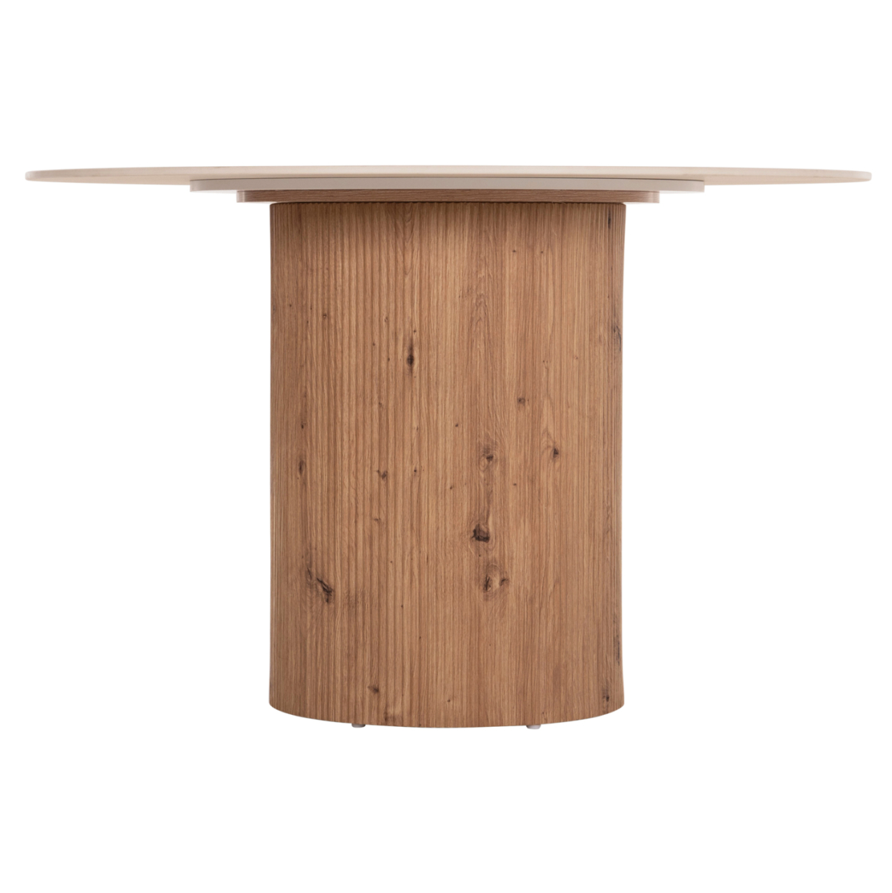 DINING TABLE TWIL HM18324 CERAMIC TOP IN TRAVERTINE STONE LOOK--MDF BASE Φ120x76Hcm. [3]