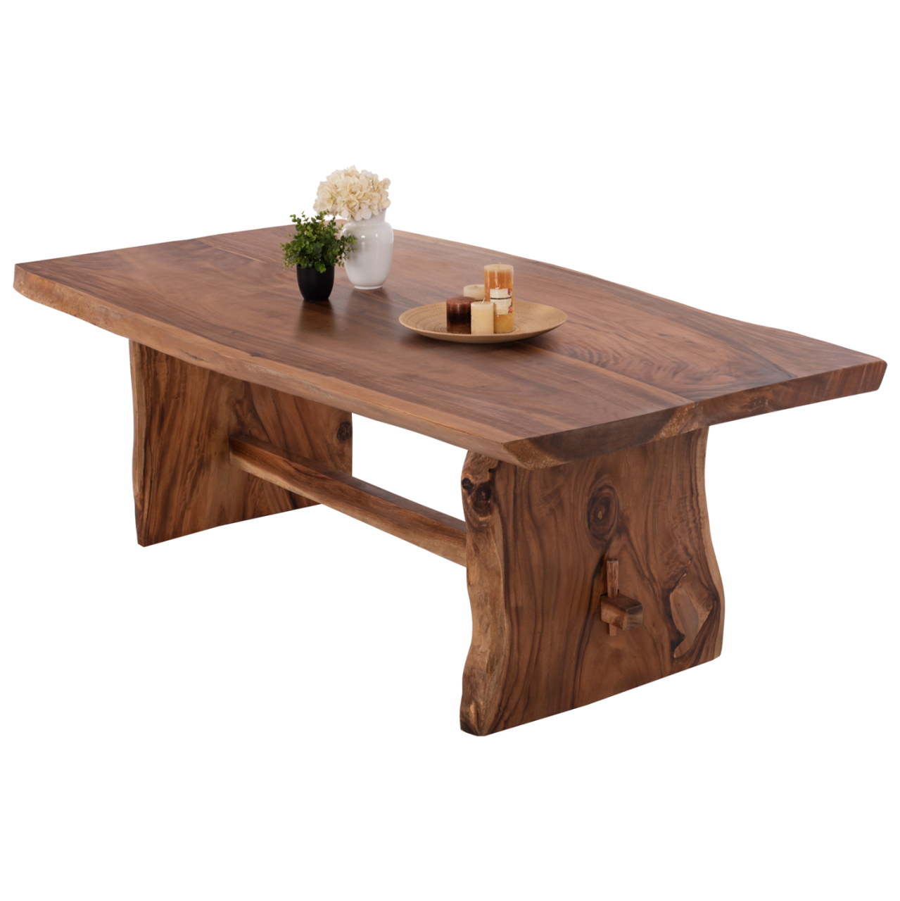 DINING TABLE ULYSES HM9758 SOLID SUAR WOOD IN NATURAL COLORING 250x90x78Hcm. [4]