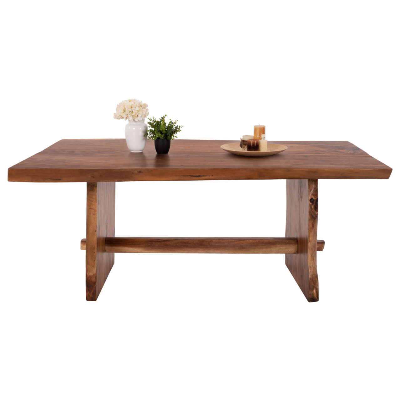 DINING TABLE ULYSES HM9758 SOLID SUAR WOOD IN NATURAL COLORING 250x90x78Hcm. [3]