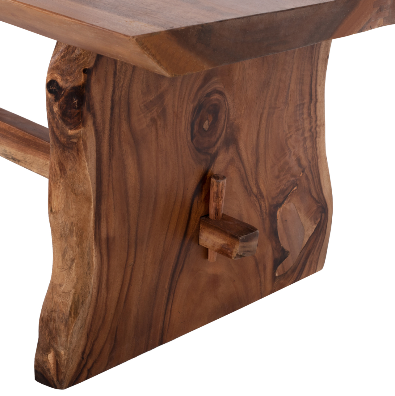 DINING TABLE ULYSES HM9759 SOLID SUAR WOOD IN NATURAL COLORING 300x100x78Hcm. [6]