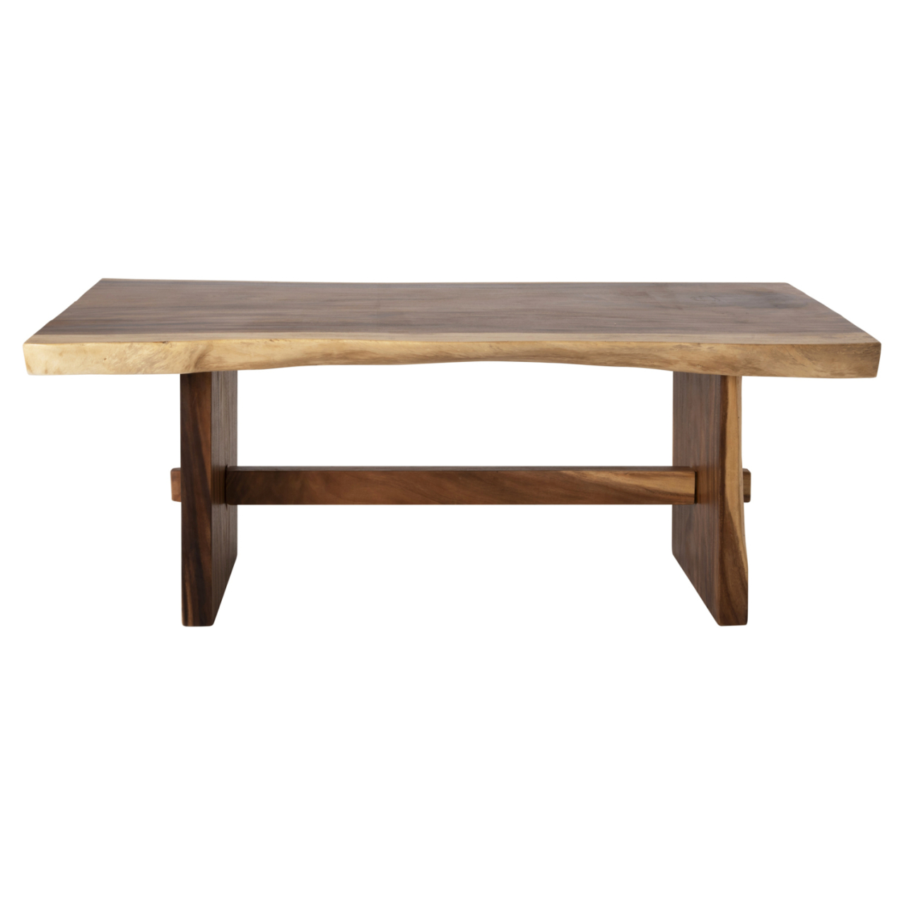DINING TABLE ULYSES HM9888 SOLID SUAR WOOD IN NATURAL-9cm TOP THICKNESS 160X90X78Hcm. [3]