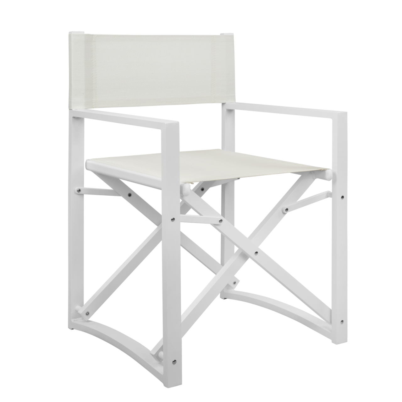 DIRECTOR'S CHAIR ALUMINUM DUPRE HM5094.02 WHITE COLOR 57x48,5x85.5Hcm. [1]