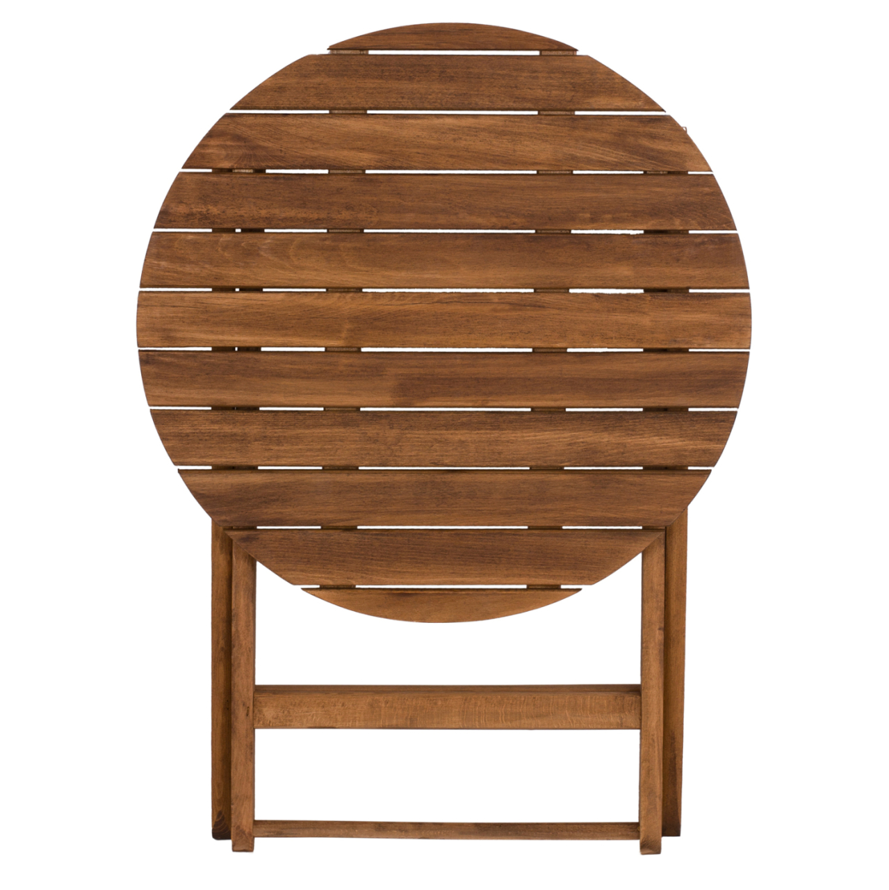 Director's Chair Limnos Round 70cm solid oak wood Walnut HM5654.01 [5]