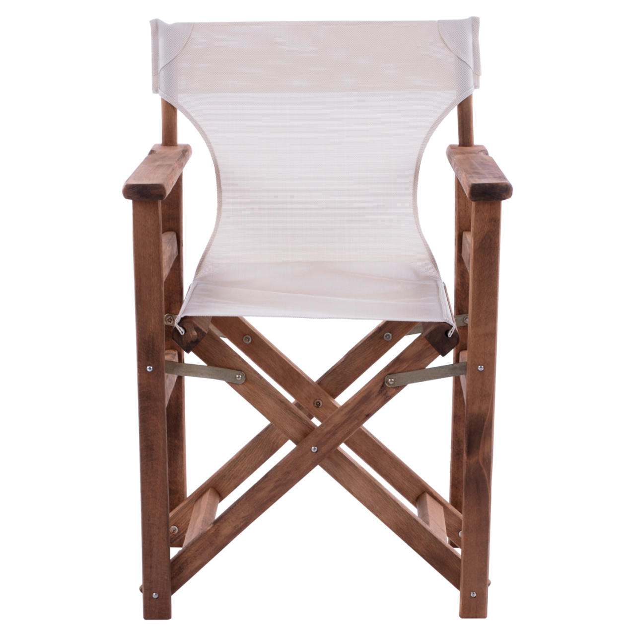 Director's chair Limnos Walnut cream textline HM10368.60 57X54X88,5 cm [3]