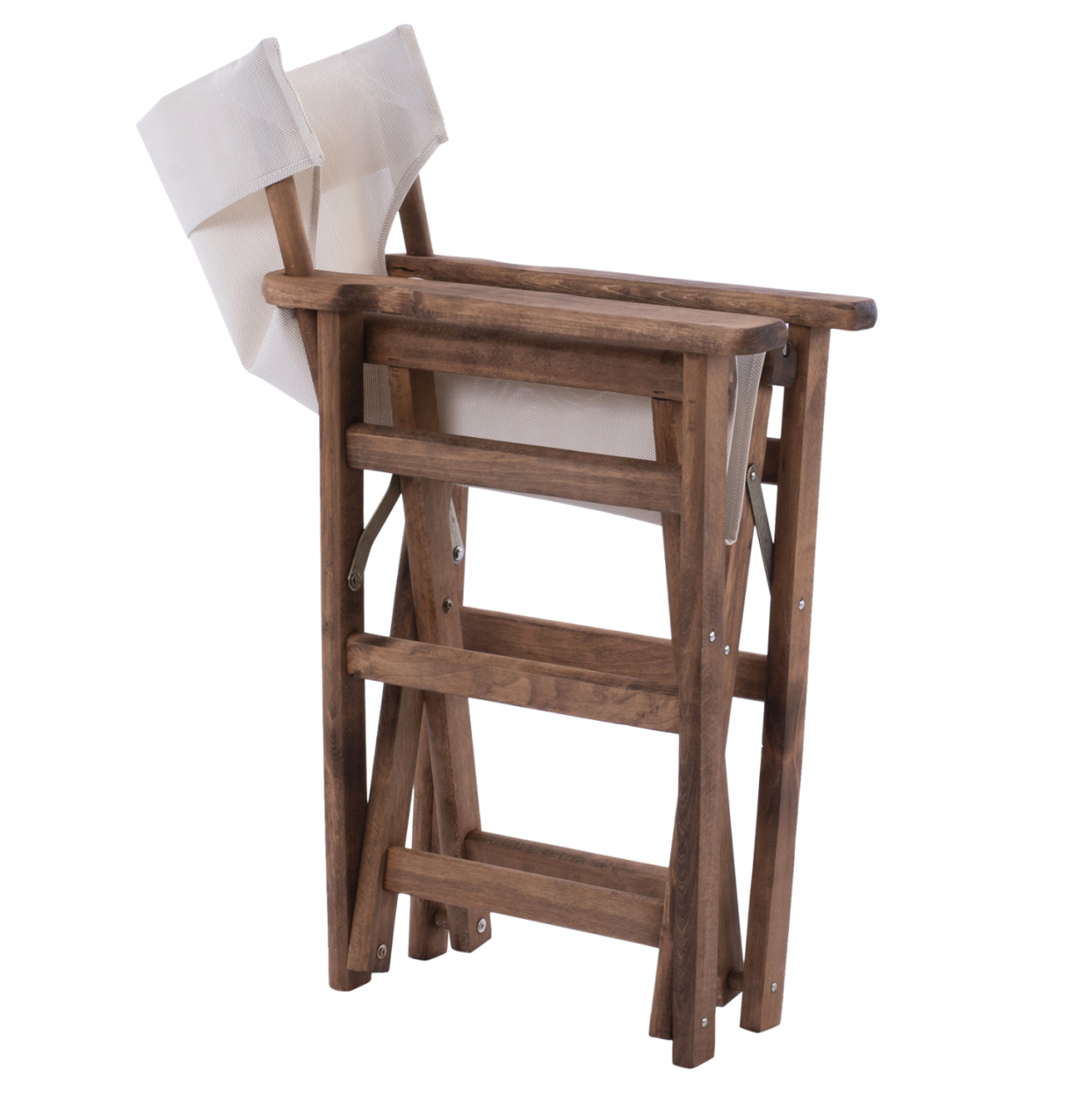 Director's chair Limnos Walnut cream textline HM10368.60 57X54X88,5 cm [7]