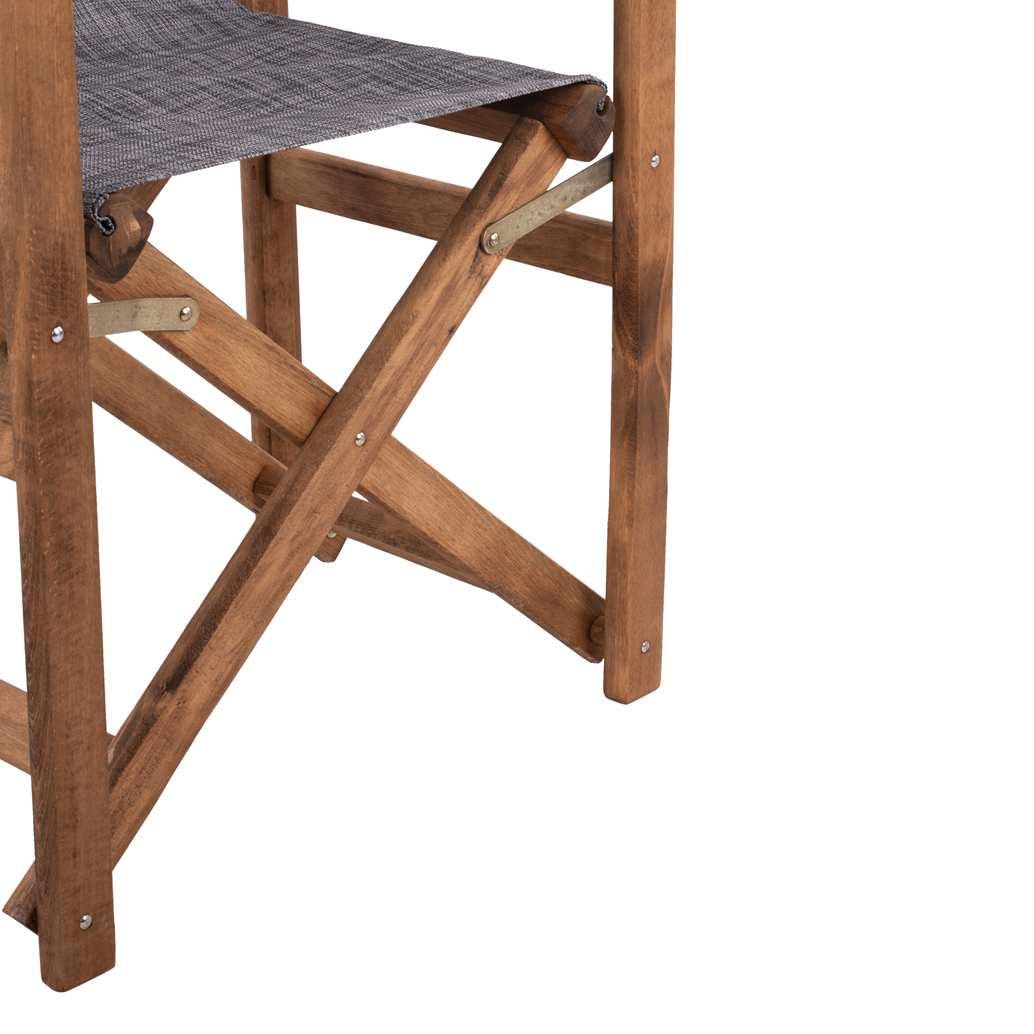 Director's chair Limnos Walnut with textline Grey HM10368.10 [10]
