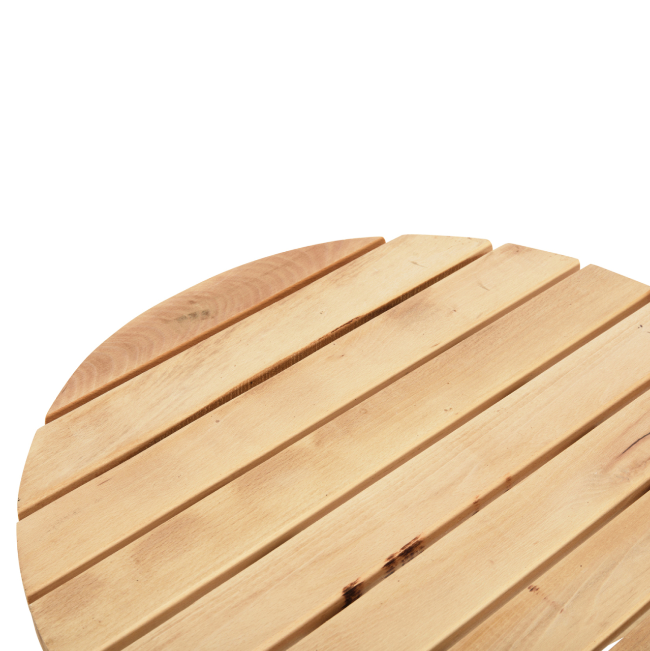 DIRECTOR'S ROUND TABLE LIMNOS HM5653.02 BEECH WOOD IMPREGNATION IN NATURAL Φ60Χ76Hcm. [7]