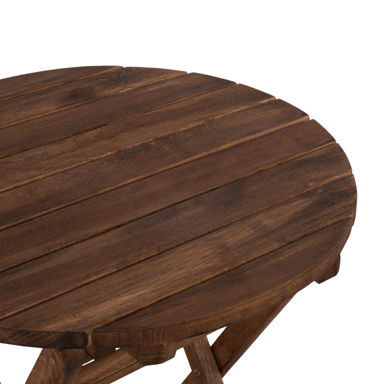 Director's Table Limnos Φ60cm Solid Wood Impregnation Walnut HM5653.01 [7]