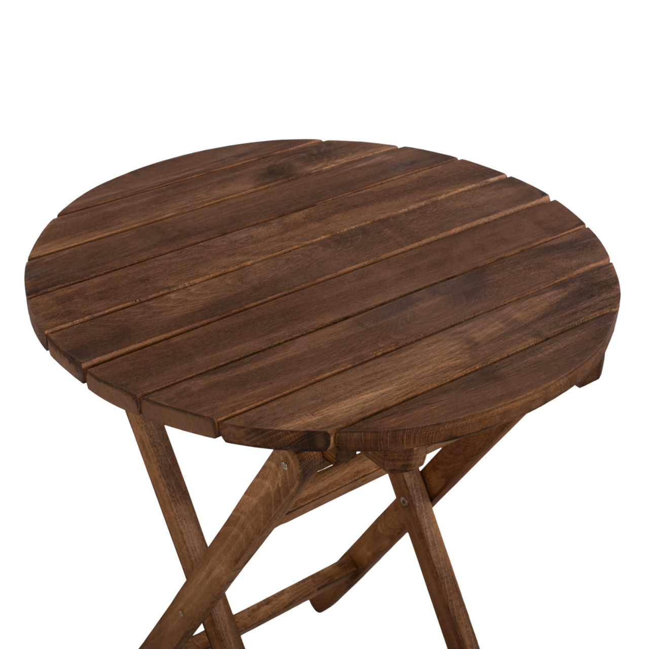 Director's Table Limnos Φ60cm Solid Wood Impregnation Walnut HM5653.01 [6]
