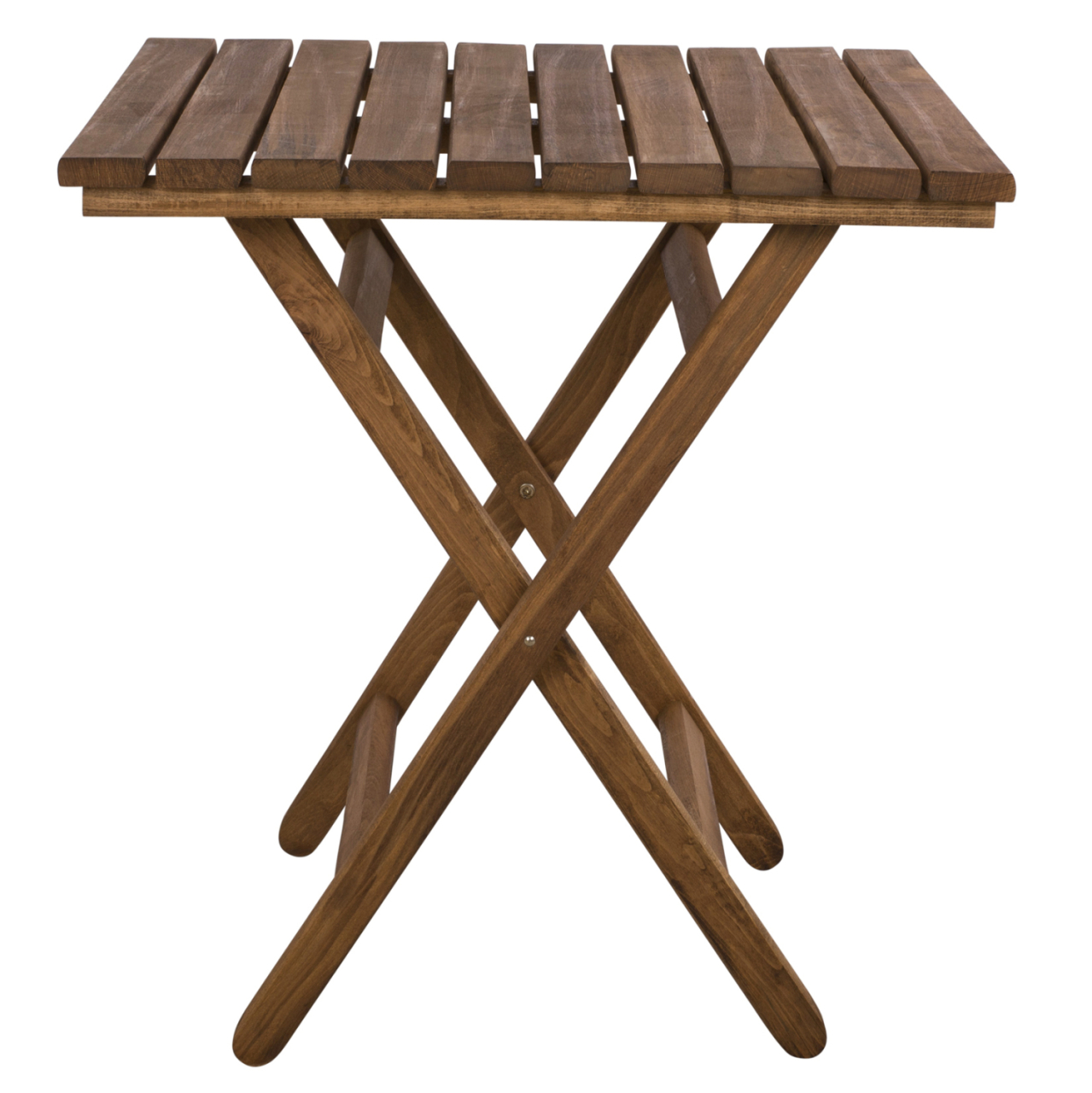 Director''s Table Limnos 70x70x75cm Solid Wood Impregnation Walnut HM5648.01 [4]