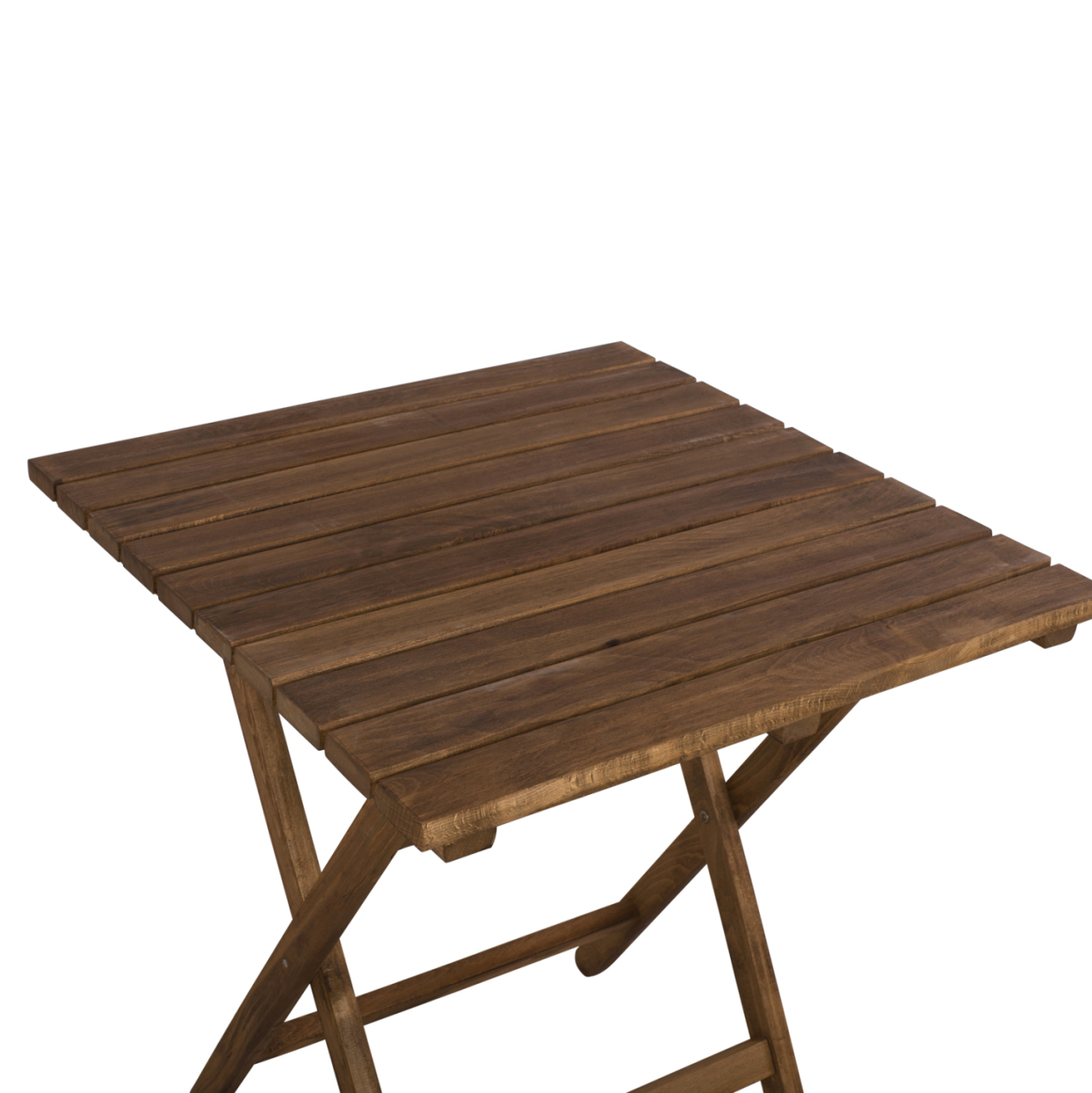 Director''s Table Limnos 70x70x75cm Solid Wood Impregnation Walnut HM5648.01 [5]