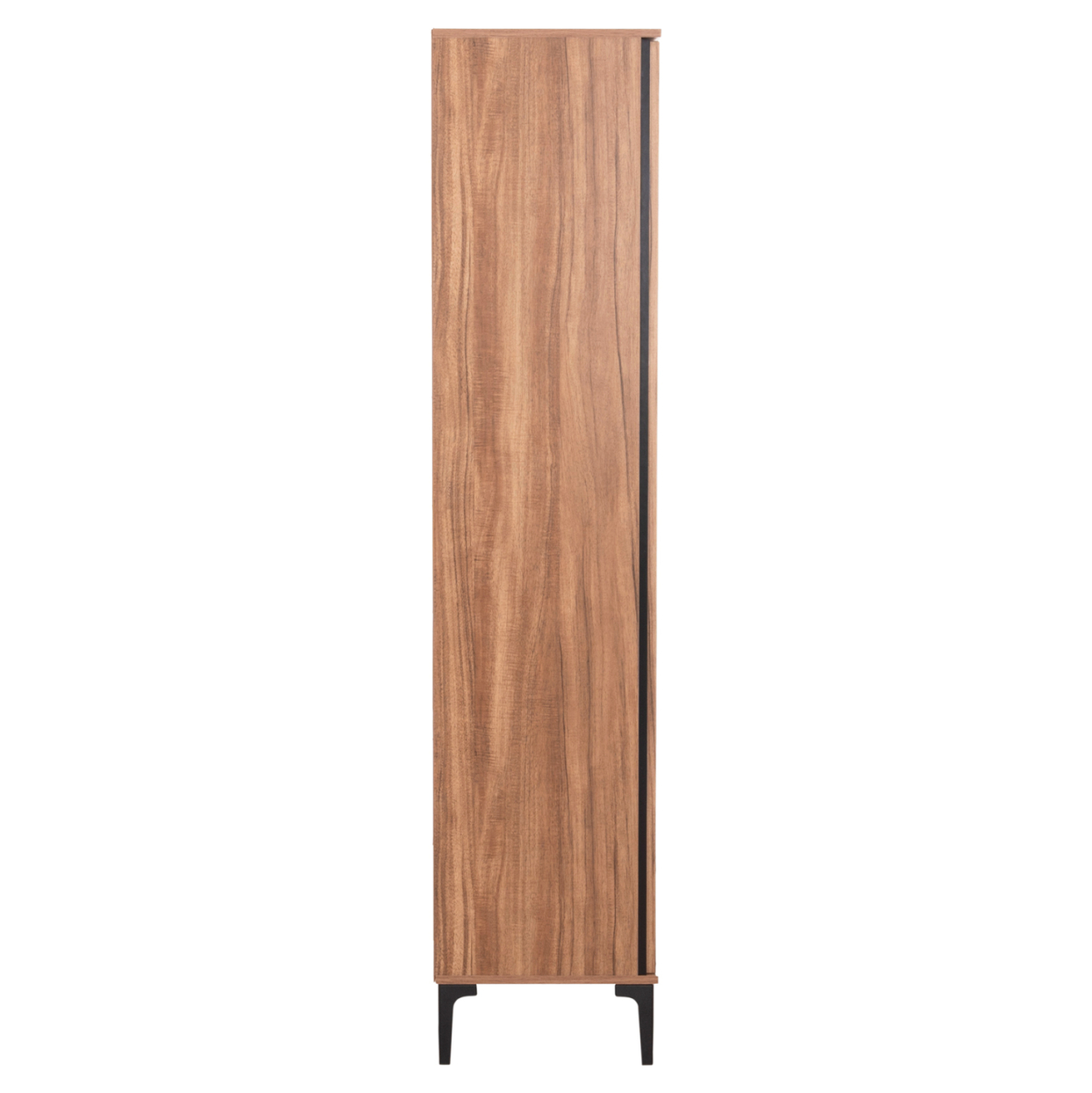 DISPLAY CABINET SERIES HARRY HM18011.01 MELAMINE IN NATURAL WOOD COLOR-BLACK 90x40x185Hcm. [4]