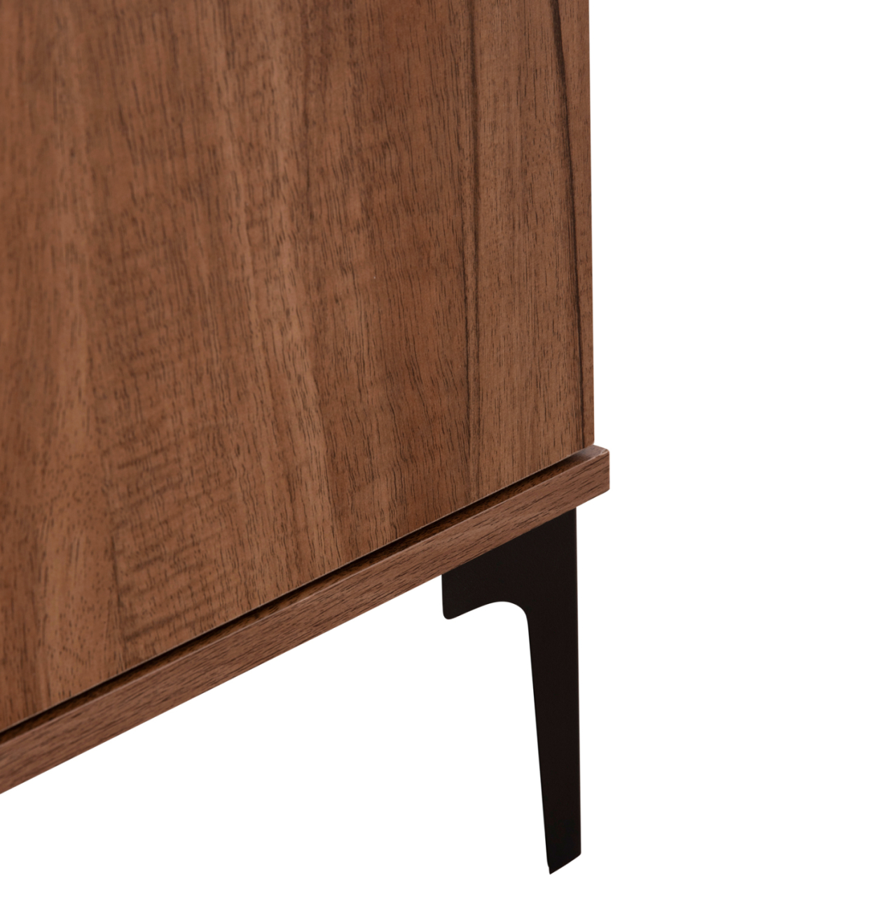 DISPLAY CABINET SERIES HARRY HM18011.01 MELAMINE IN NATURAL WOOD COLOR-BLACK 90x40x185Hcm. [10]