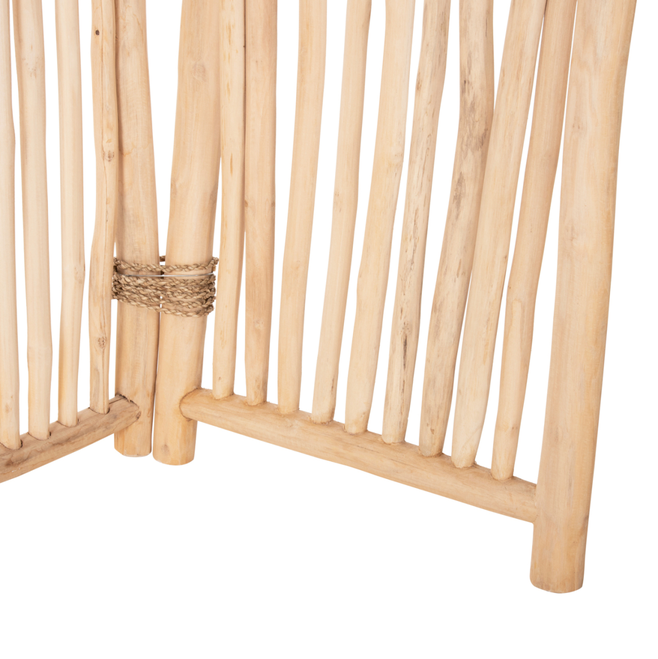 DIVIDER WITH 5 LEAFS ZENDOR HM4320 TEAK BRANCHES IN NATURAL 216-275x180Hcm. [5]