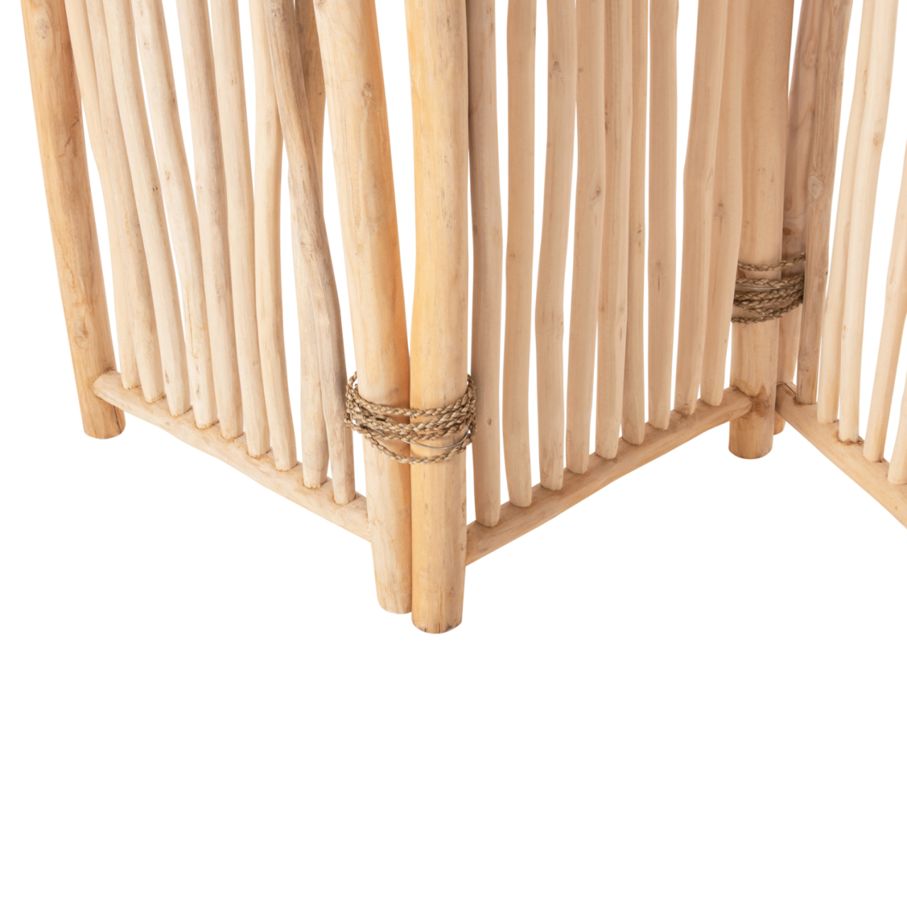 DIVIDER WITH 5 LEAFS ZENDOR HM4320 TEAK BRANCHES IN NATURAL 216-275x180Hcm. [4]
