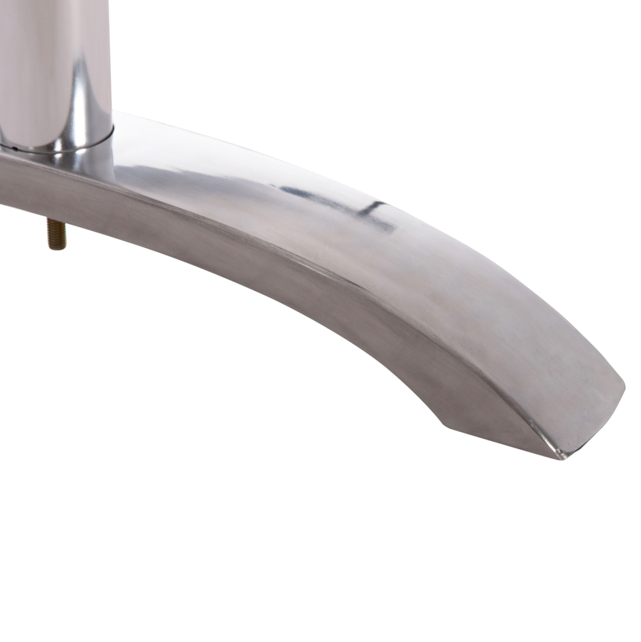 DOUBLE BASE FOR TABLE HM461.13 CHROMED ALUMINUM WITH HEIGHT ADJUSTERS 100x60x73Hcm [8]