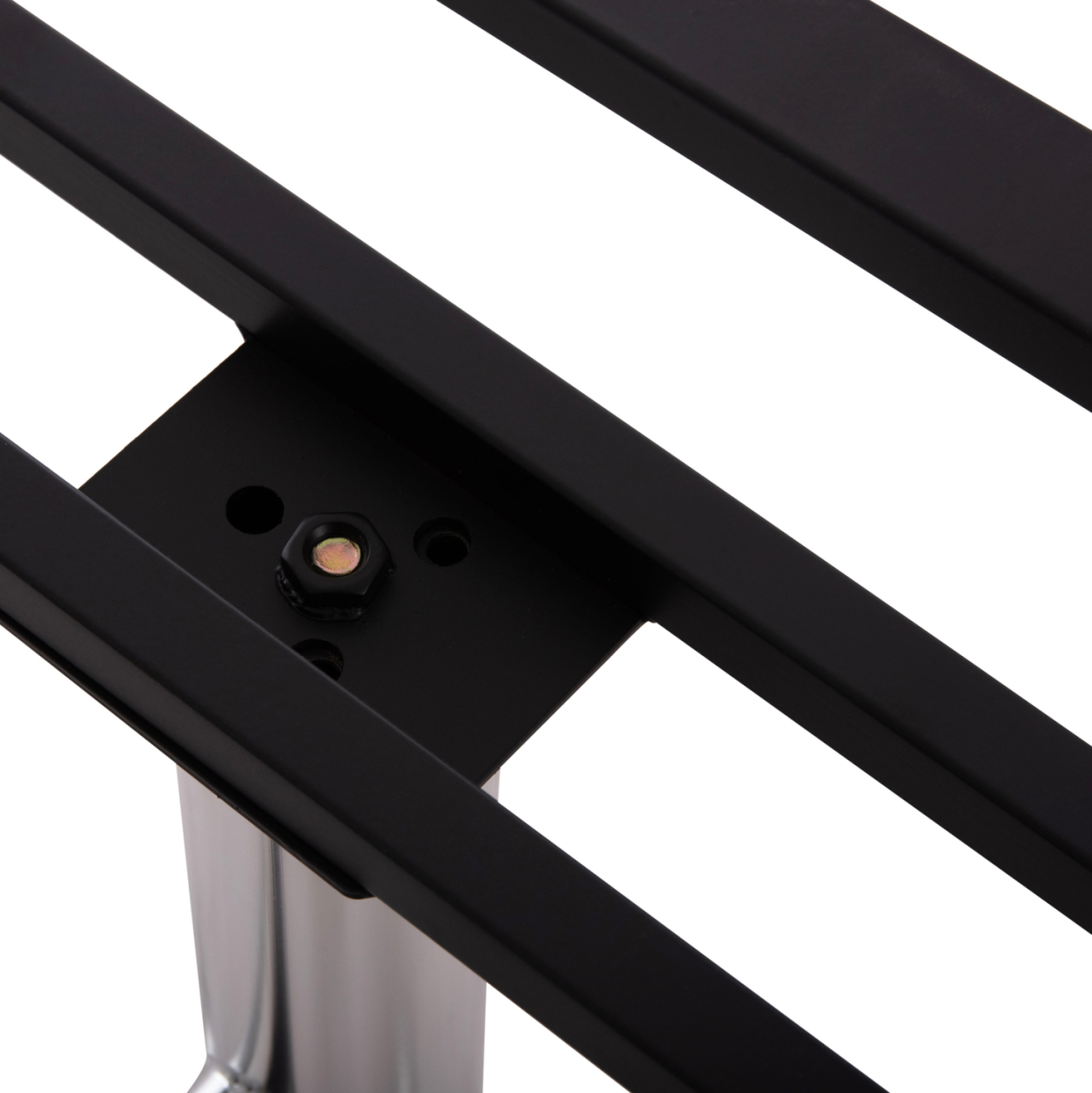 DOUBLE BASE FOR TABLE HM461.13 CHROMED ALUMINUM WITH HEIGHT ADJUSTERS 100x60x73Hcm [10]