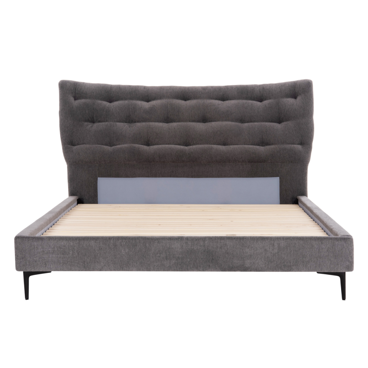 DOUBLE BED JILL HM737.01 FABRIC IN GREY--FOR MATTRESS 160x200cm [3]