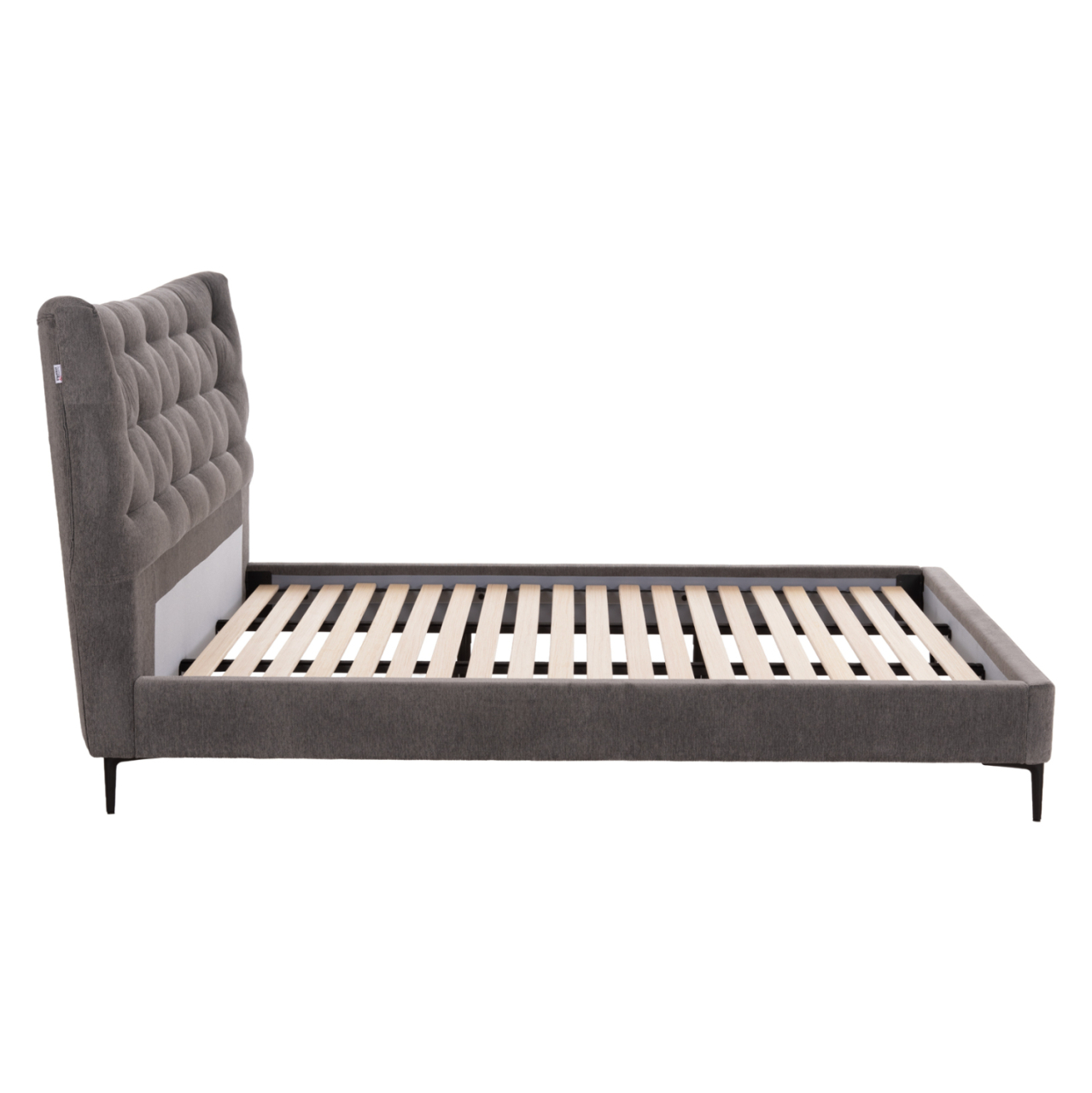 DOUBLE BED JILL HM737.01 FABRIC IN GREY--FOR MATTRESS 160x200cm [4]