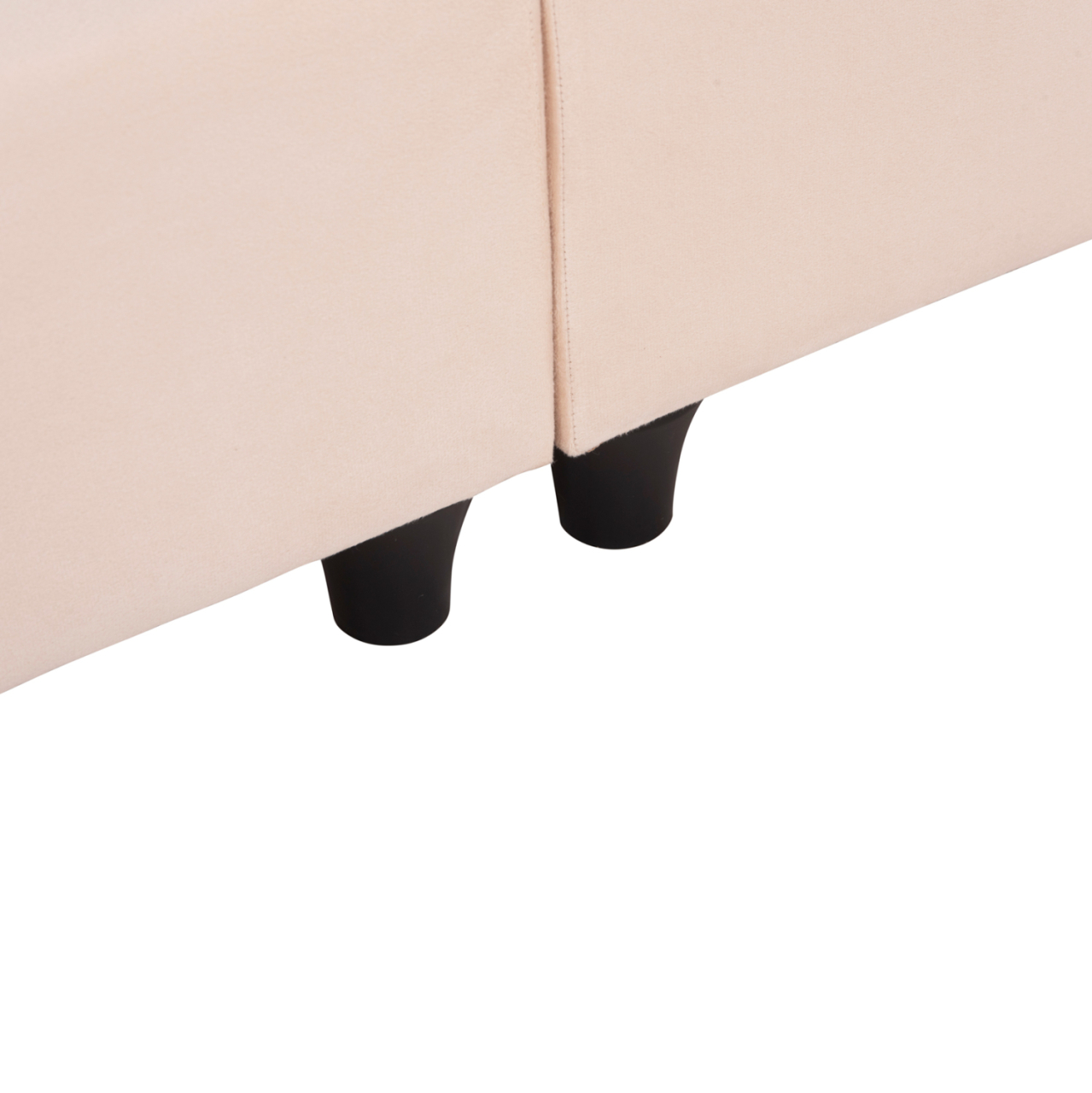 DOUBLE BED NESTOR HM715 BEIGE VELVET FOR MATTRESS 160x200cm. [7]