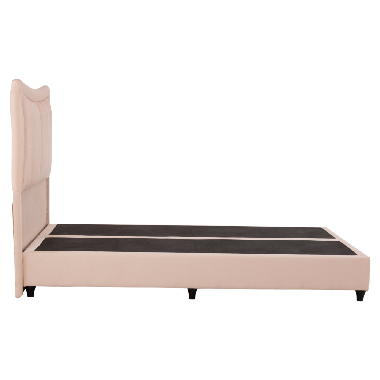 DOUBLE BED NESTOR HM715 BEIGE VELVET FOR MATTRESS 160x200cm. [4]
